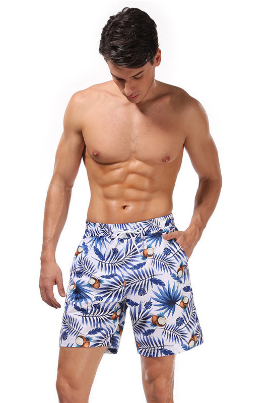 Printing Loose Swim Trunks Men