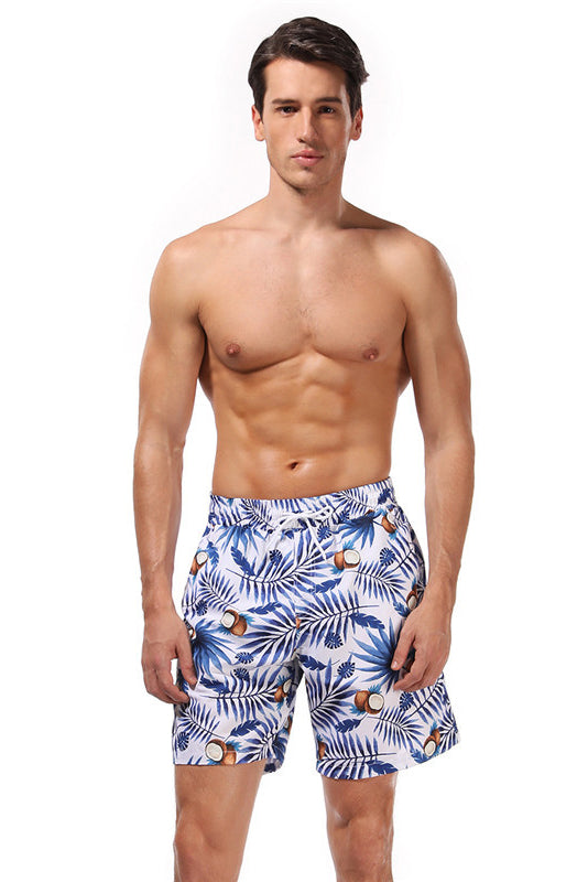 Printing Loose Swim Trunks Men