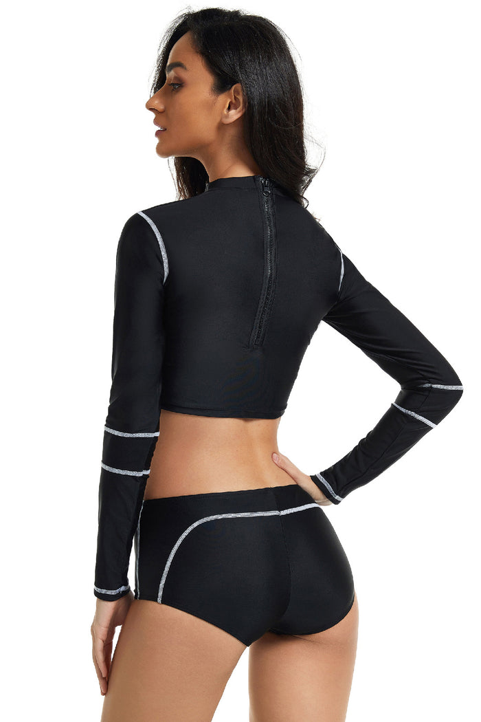 Rash Guard Two Piece Long Sleeve Swimsuit UPF 50+